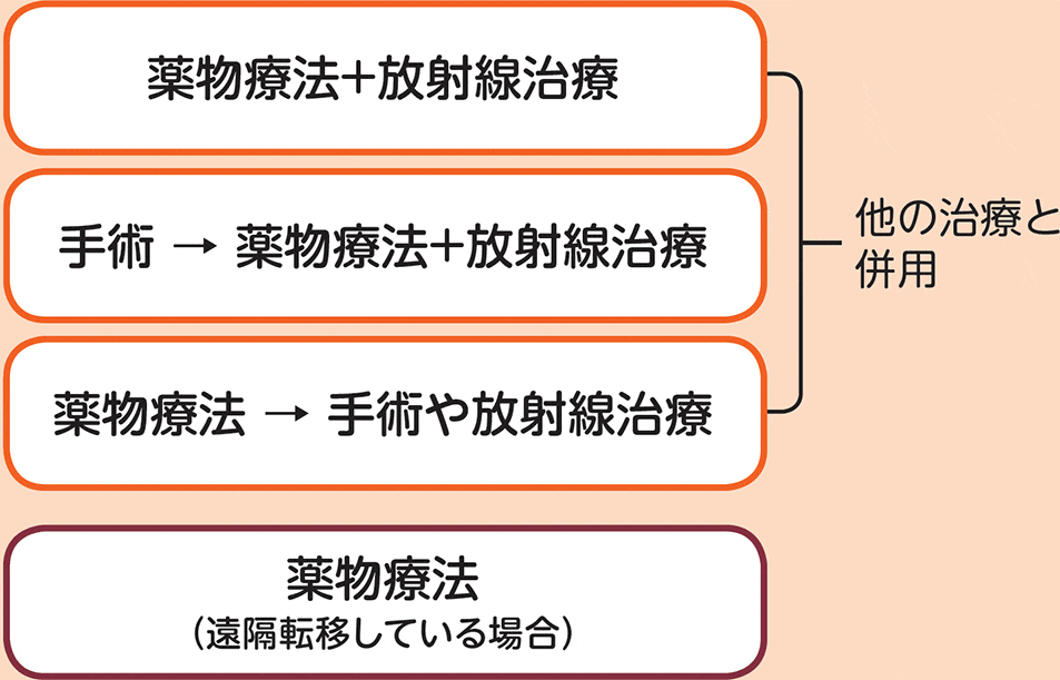 薬物療法を用いた主な治療法