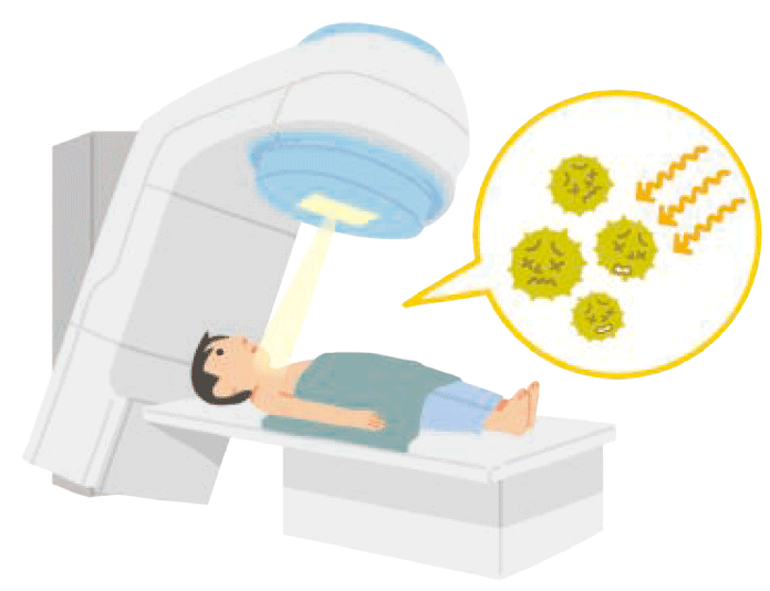 X線を受ける患者さん