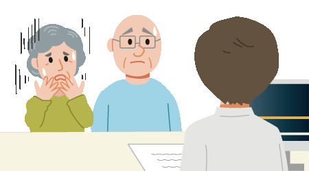 妻と共に医師からの説明を聞き、患者は大変だと思っただけだったが妻のショックは大きかった