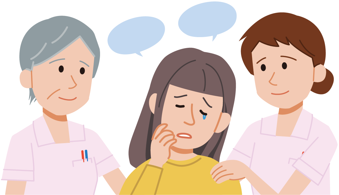 緩和ケア認定看護師による心のケアを受ける