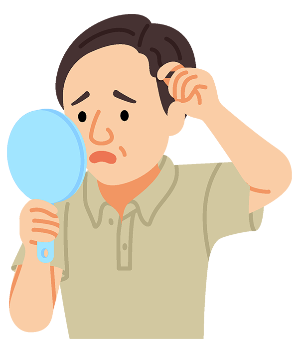 こまった男性のイラスト