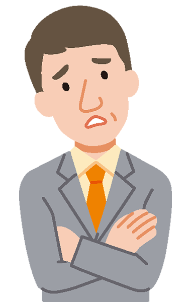 男性の患者さんのイラスト