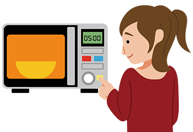 電子レンジでチン