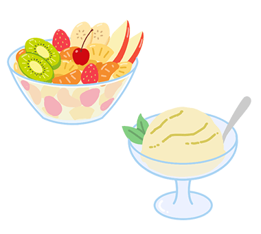 くだもの、アイス