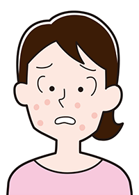 投与後～3週目頃・にきびのような発疹