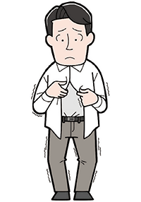 手足がしびれる、手足に力が入らない、こわばる