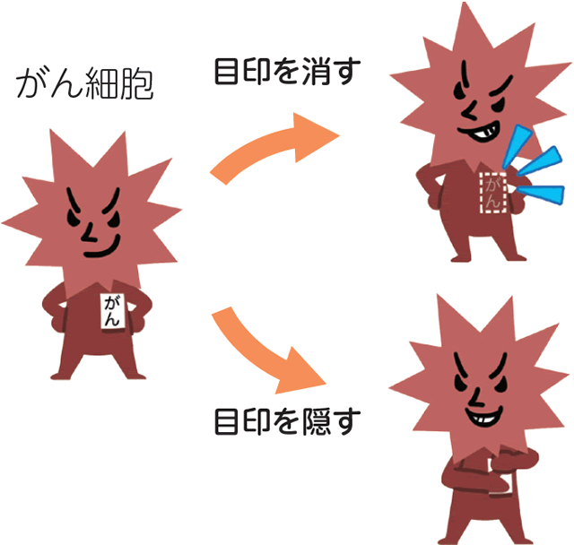がん細胞は目印をごまかす