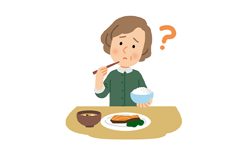 食事をしている女性