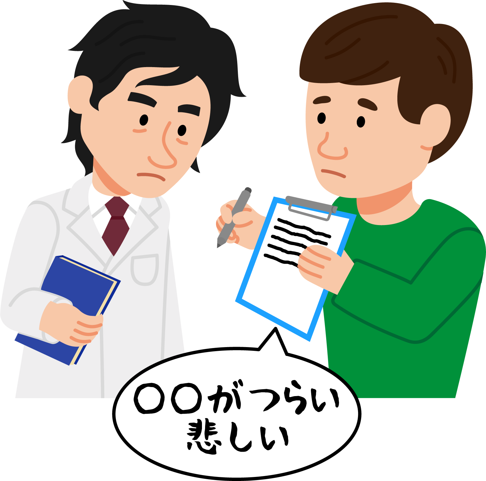 ○○がつらい　悲しい