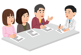 家族と主治医と相談