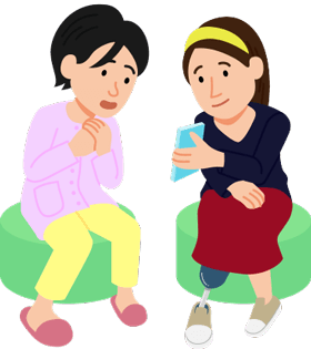 同じ経験をしたがんサバイバーに話を聞きましょう