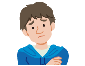 納得した表情の男性のイラスト