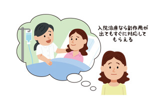 副作用の影響 〜48歳女性 卵巣がんの場合〜：サムネイル